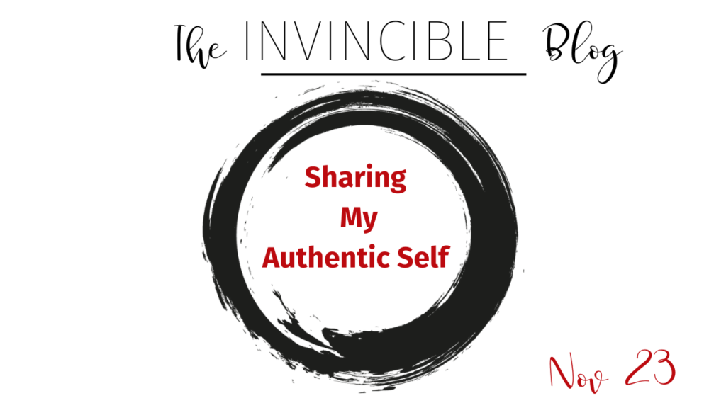 Sharing my authentic self