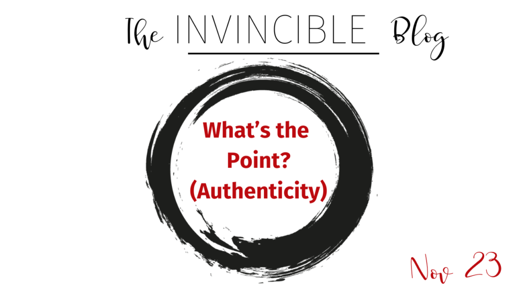 Whats the point - authenticity